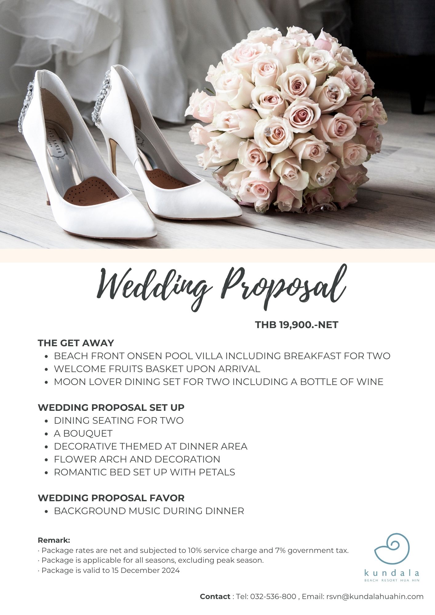 Wedding proposal package